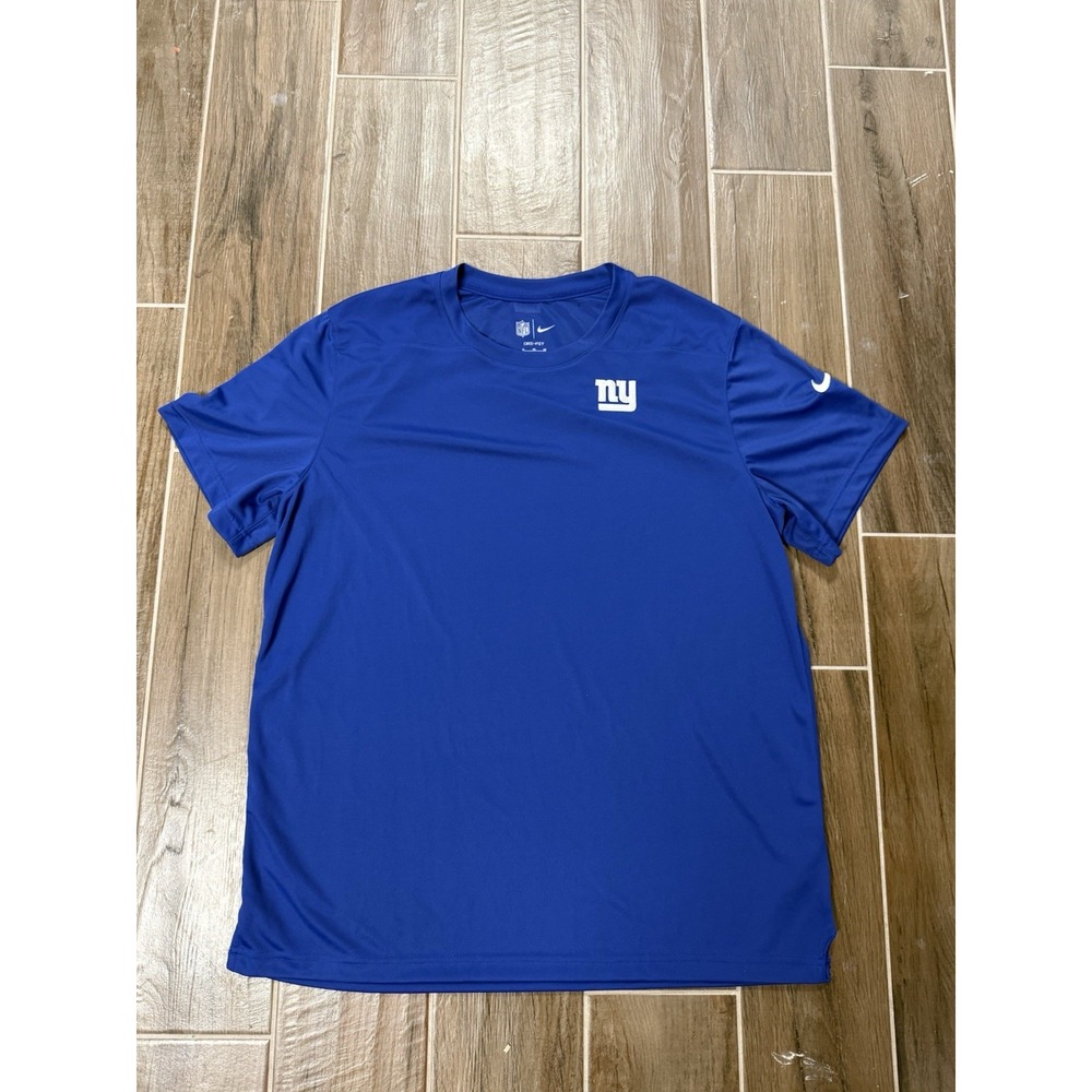 Nike NFL New York Giants Dri-Fit Stride ADV Blue Shirt Size XL